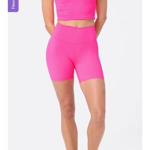 NWT TEREZ TLC Booty Short in Barbie Girl Pink SIZE SMALL